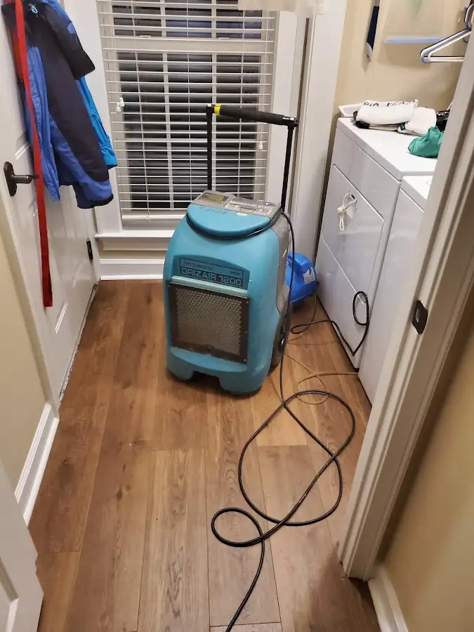 Commercial dehumidifier deployed for Flood Damage Cleanup in West Sacramento